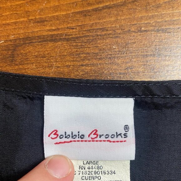 Vintage 90's Bobbie Brooks Tapestry Vest Large santa snowman granny cottagecore - Picture 3 of 8